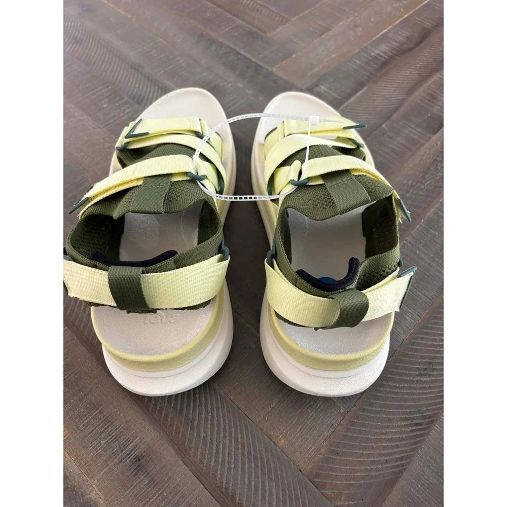 Teva Aventrail Green Yellow Men Hiking Outdoor Trail Sandal Size 10 NEW